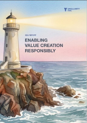 Cover of the Singularity AMC ESG Report: Enabling Value Creation Responsibly